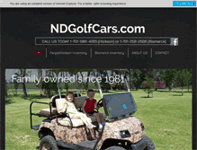 Tablet Screenshot of ndgolfcars.com